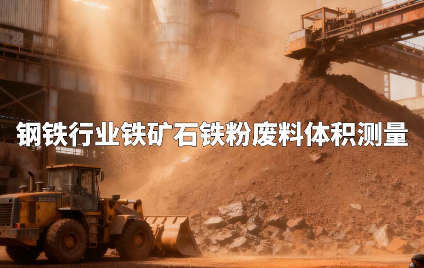 鋼鐵行業(yè)鐵礦石鐵粉廢料體積測量