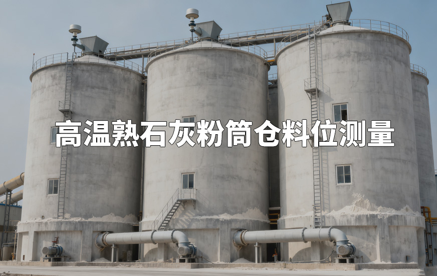 高溫熟石灰粉筒倉料位測量