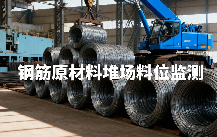 鋼筋原材料堆場(chǎng)料位監(jiān)測(cè)
