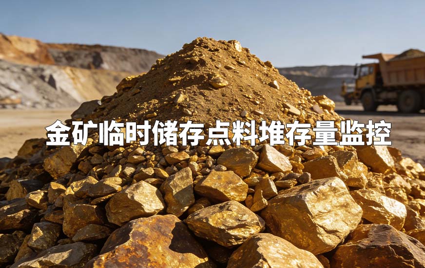 金礦臨時儲存點料堆存量監(jiān)控